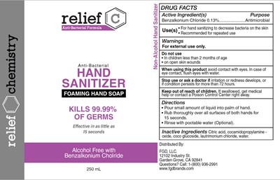 Relief C Hand Sanitizer 250ml (Relief C Hand Sanitizer 250ml)